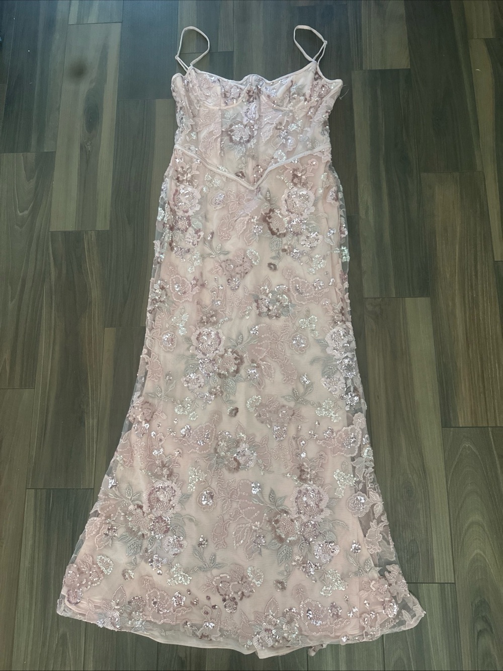 House Of Cb Naima Hand Beaded Gown Size - L View 5